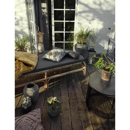 Nordal Bali Daybida i Rottan med kudde - L203 cm - Nature/Gray
