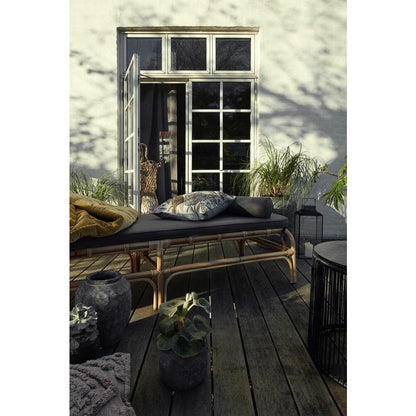 Nordal Bali Daybida i Rottan med kudde - L203 cm - Nature/Gray