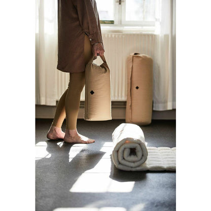 Nordal yoga och meditationsplatta - 40x20 cm - beige