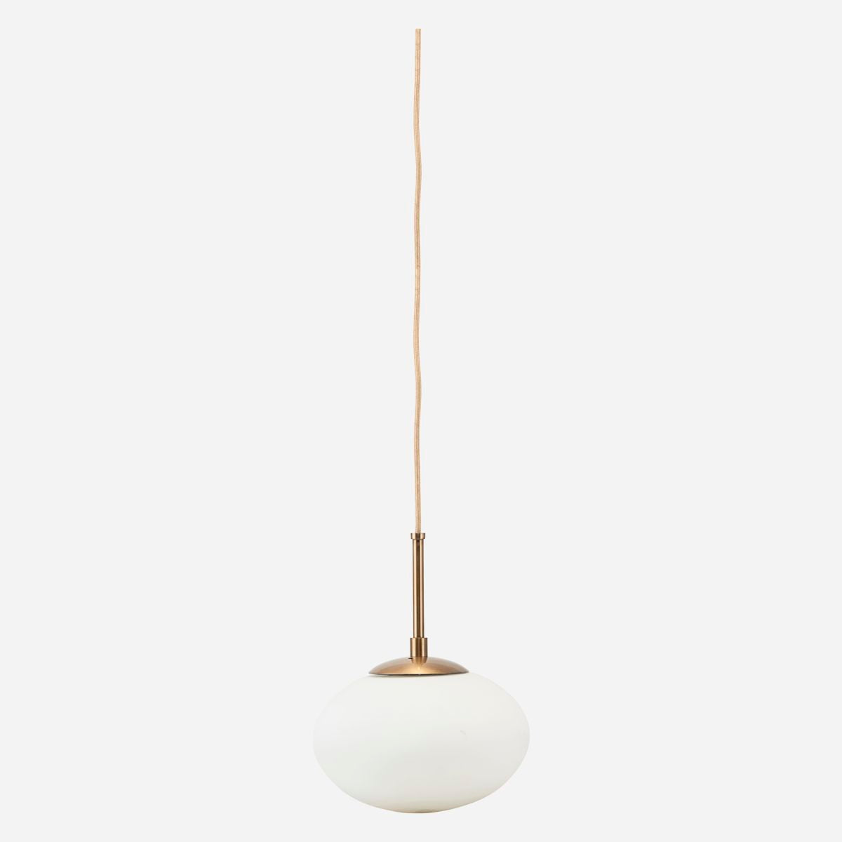 House Doctor Lamp, Opal, White-H: 17 cm, Dia: 22 cm