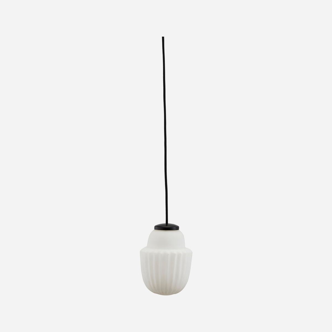 House Doctor Lamp, Acorn, White-H: 18,7 cm, DIA: 13,5 cm
