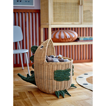 Eddi Kurv, Natur, Rattan - L57xH48xW37 cm - BLOOMINGVILLE MINI - DesignGaragen.dk