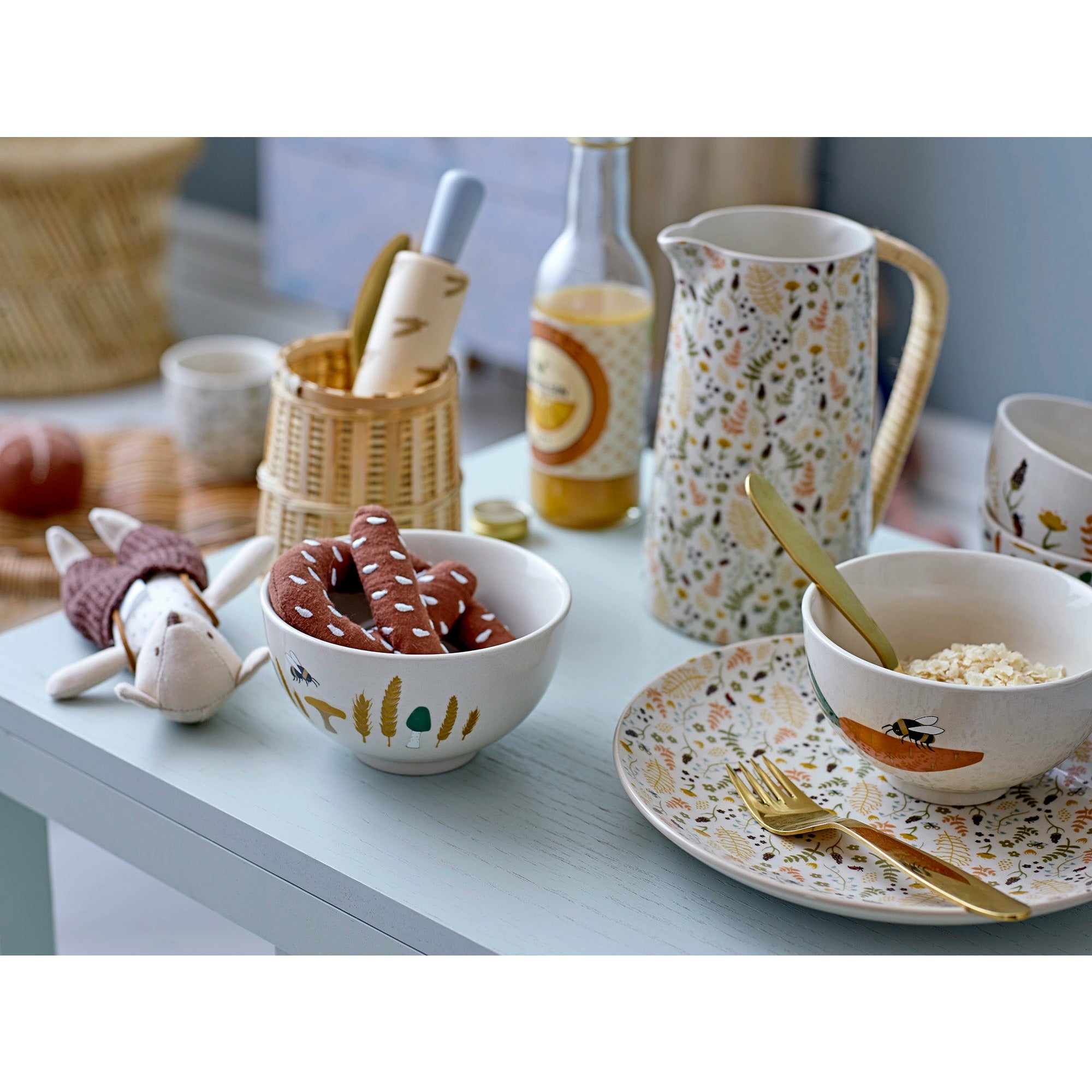 Harvest Skål, Natur, Stentøj - D11,5xH6,5 cm, Set of 3 - BLOOMINGVILLE MINI - DesignGaragen.dk