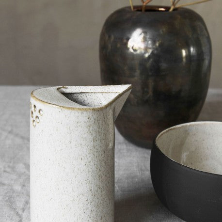 House Doctor - Pitcher / Milk Pan &quot;Ivy&quot; Sand Dia: 7,8 cm, H: 14 cm