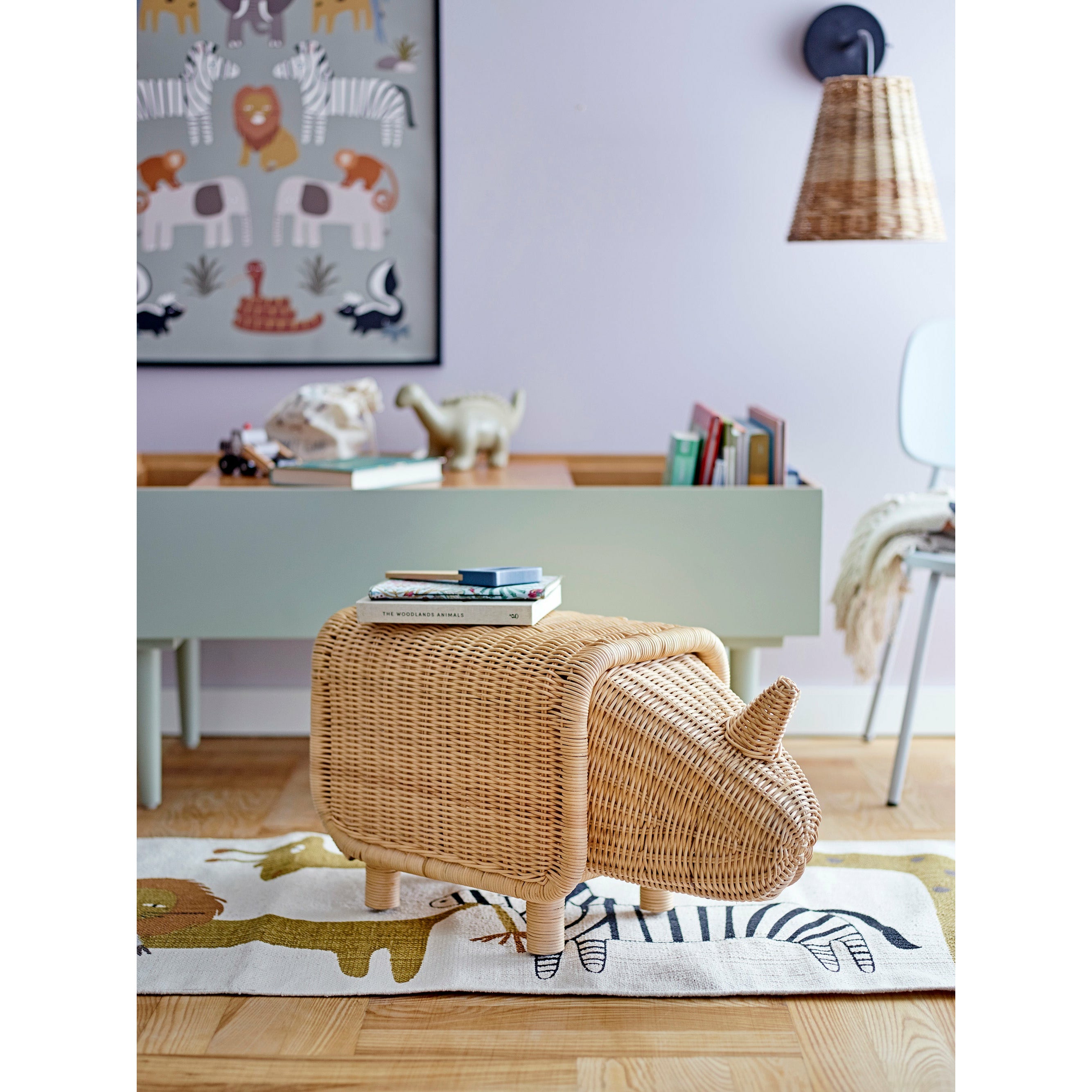 Neah Tæppe, Hvid, Bomuld - L200xW50 cm - BLOOMINGVILLE MINI - DesignGaragen.dk