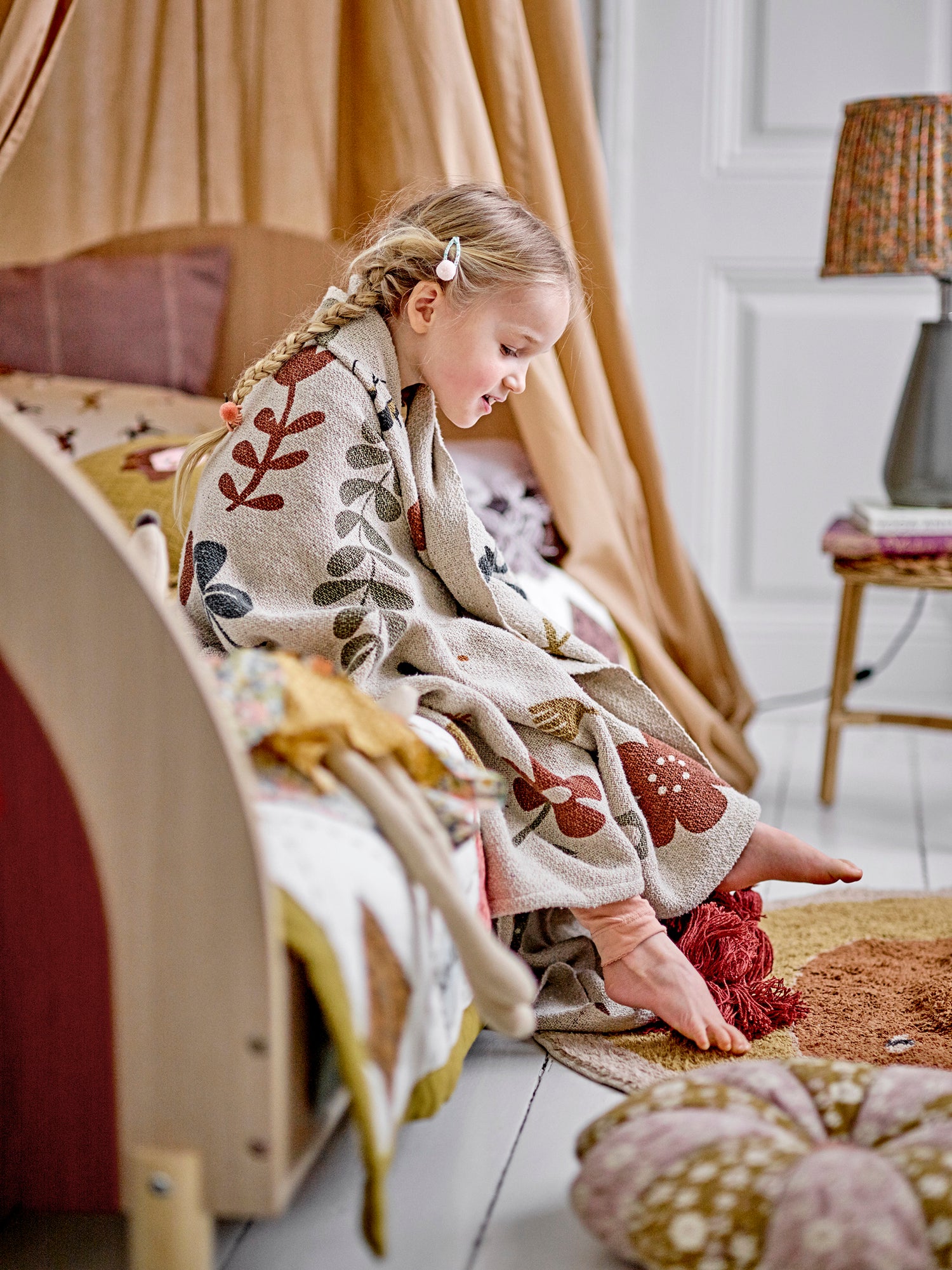 BLOOMINGVILLE MINI - Bryn Plaid, Brun, Genanvendt Bomuld - BLOOMINGVILLE MINI - DesignGaragen.dk