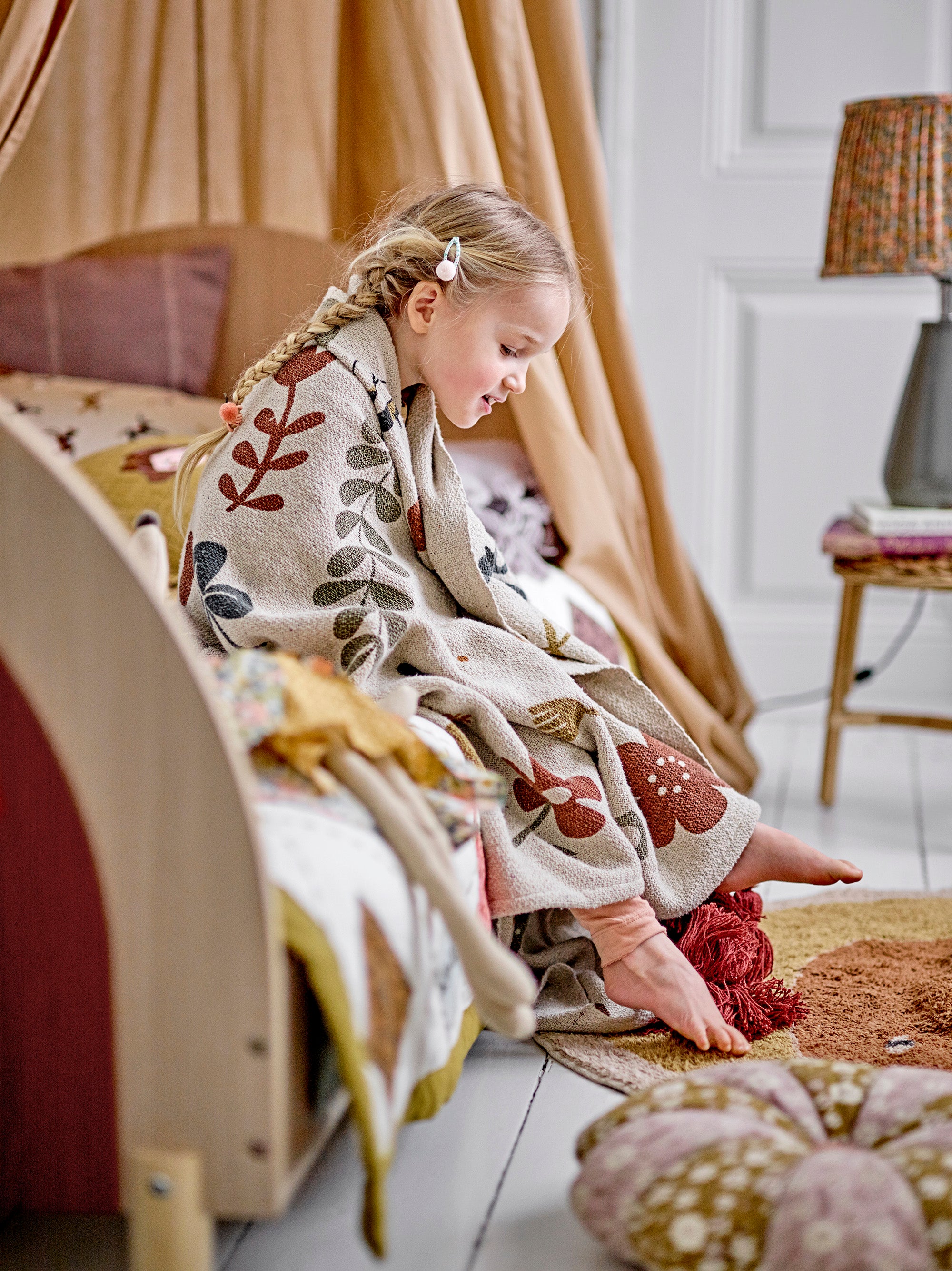 BLOOMINGVILLE MINI - Bryn Plaid, Brun, Genanvendt Bomuld - BLOOMINGVILLE MINI - DesignGaragen.dk