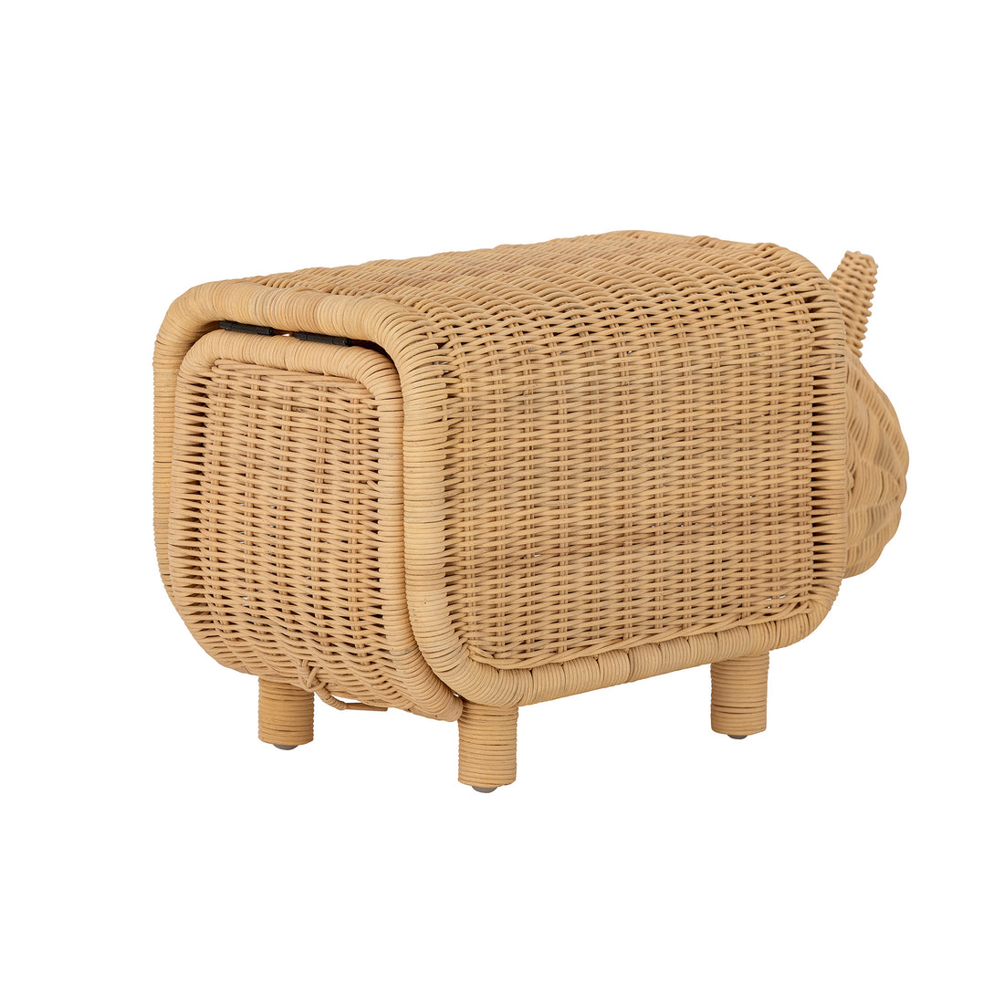 Soffe Taburet m/Opbevarings Rum, Natur, Rattan - L53xH30xW24 cm - BLOOMINGVILLE MINI - DesignGaragen.dk