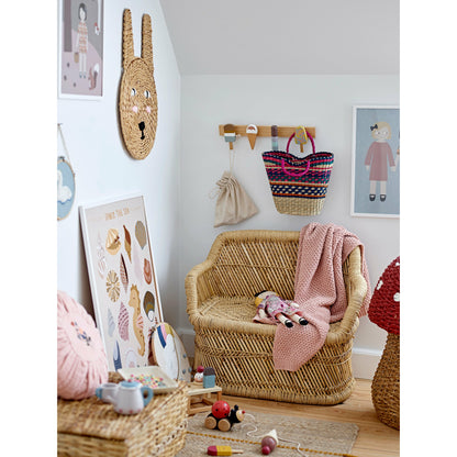 Tonika Væg Dekoration, Natur, Bomuld - D28xH1 cm - BLOOMINGVILLE MINI - DesignGaragen.dk