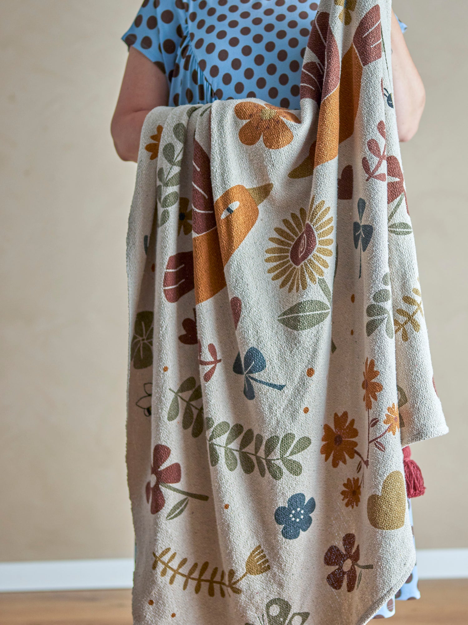 BLOOMINGVILLE MINI - Bryn Plaid, Brun, Genanvendt Bomuld - BLOOMINGVILLE MINI - DesignGaragen.dk