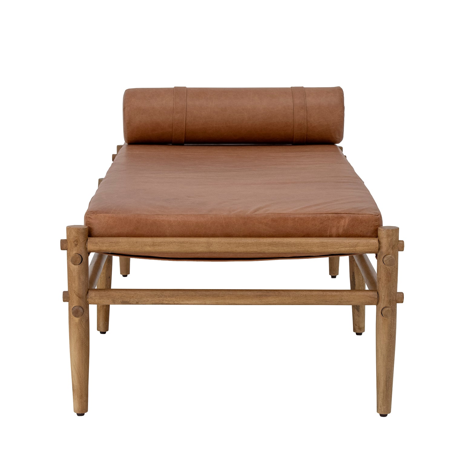 BLOOMINGVILLE Aysia Daybed, Natur, Læder - L200xH56xW80 cm - DesignGaragen.dk.