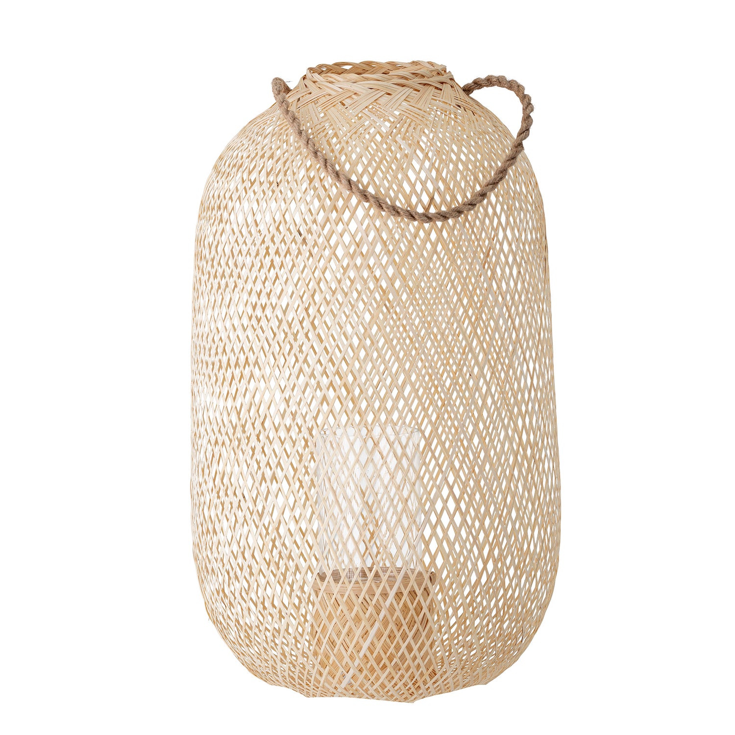 BLOOMINGVILLE Musu Hængende Lanterne, Natur, Jute - D35xH60 cm - DesignGaragen.dk.